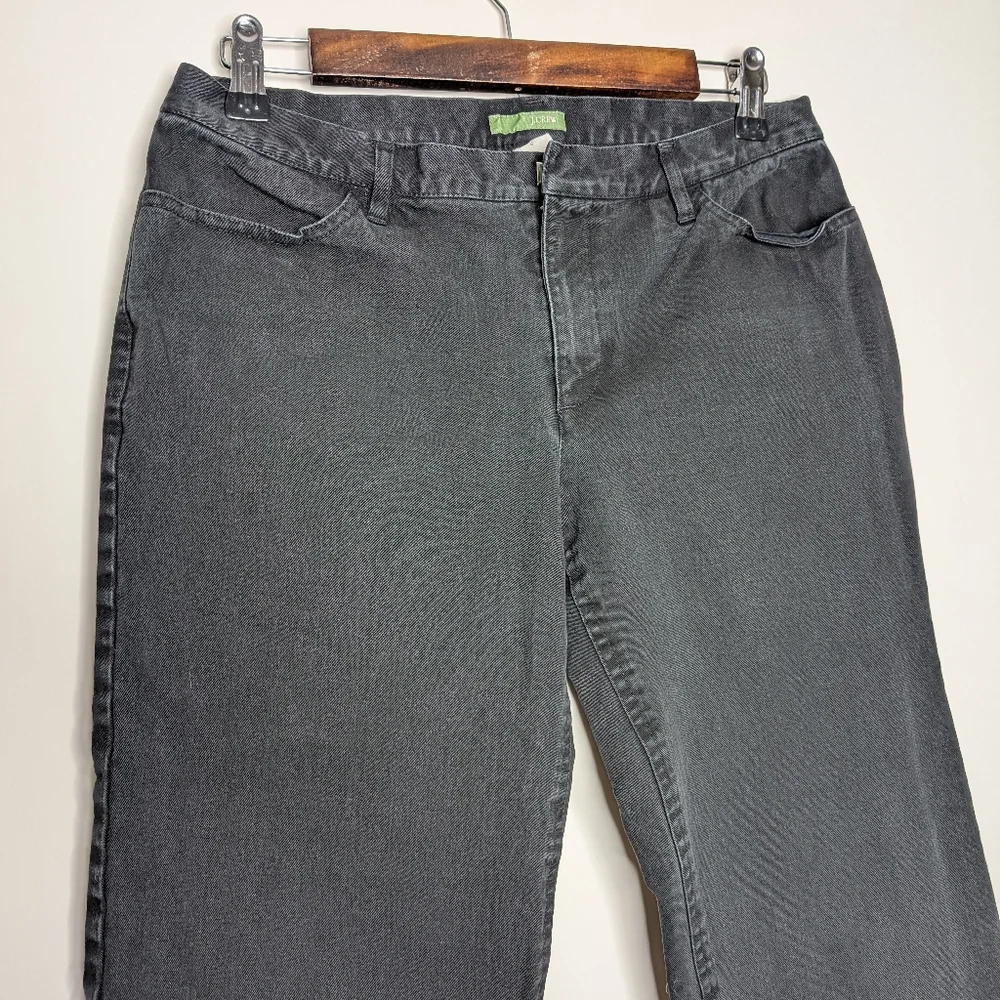 J. Crew Women's Black Casual Straight Leg Jeans Size 8